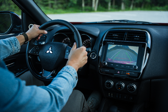 The rearview camera in the RVR