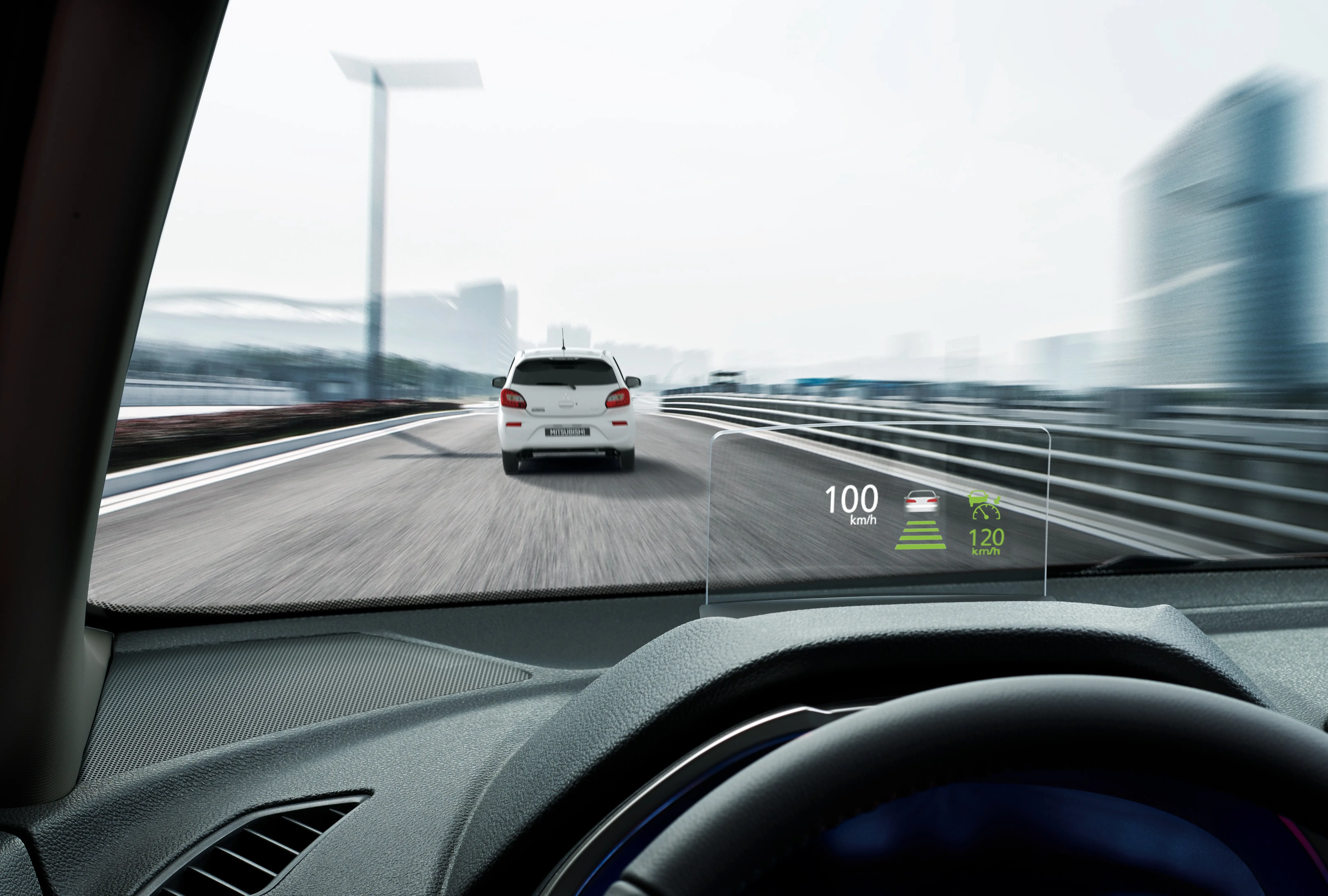Full-colour, transparent Head-up Display