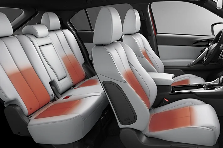 Heated front and rear seats in the Eclipse Cross