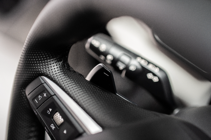 The paddle shifters in the Outlander PHEV